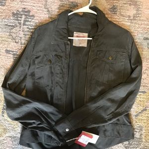 Army green light jacket